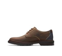 Clarks Burchill Derby richelieu pour hommes en cuir brown