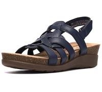 Clarks Calenne Gracie pour femme, Cuir enduit bleu marine, 5.5