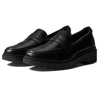 Clarks Femme Calla Ease Semelle de Mocassin, Cuir Noir, 43 EU