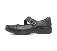 Clarks Femme Carleigh Jane Tissu Oxford, Black Leather, 37 EU