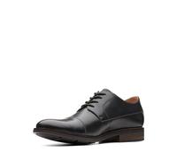 Clarks Casquette Becken pour Hommes Noir (Black Leather-), 44 EU