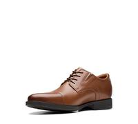 Clarks Originals Chaussures homme Whiddon Cap – Tissu Oxford et cuir, Marron foncé 44,5 EU