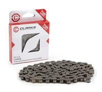 Clarks Chaîne 1 vitesse 1/2 x 1/8" x 112 maillons Compatible BMX Pignon fixe et ressort fournis"