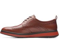 Clarks Chantry Wing Oxford pour homme, Cuir marron clair, 45 EU
