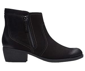 Clarks Charlten Ave Bottes tendance pour femme, Nubuck noir., 40 EU