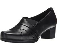 Clarks Chaussons Rosalyn Adele pour Femme, Cuir Noir., 39/40 EU