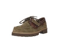 CLARKS Chaussure à lacets 'Cleyhill Boat' chocolat / olive, Taille 46