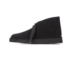 Clarks - Chaussure de style de vie pour hommes en daim noir Desert Coal - Homme - Chaussures - Noir - Taille: 46 EU