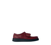 Clarks - Chaussures à lacets en croco - Femme - Chaussures - Rouge - Taille: 37 1/2 EU