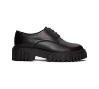 Clarks - Chaussures à lacets en cuir noir - Femme - Chaussures - Noir - Taille: 36 EU