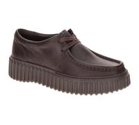 Clarks Chaussures à lacets Torhill Bee en cuir lisse marron pour femme