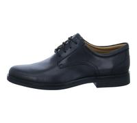 Clarks Chaussures à lacets Un Aldric Lace, cuir lisse, noir, homme