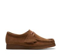 Clarks Chaussures à lacets Wallabee pour homme en daim marron