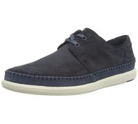 Clarks Homme Bratton Lo Boat Shoe, Daim Bleu Marine, 39.5 EU