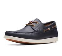 Clarks Chaussures Bateau Ferius Coast pour Homme, Bleu foncé Lea, 47 EU