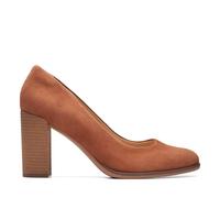 Clarks Chaussures de Course Freva85 pour Femme, Caramel Suede, 36 EU