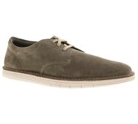 Clarks Chaussures Décontractées Pour Homme Forge Vibe Suède À Lacets Olive
