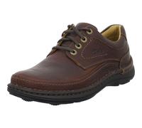 Clarks Chaussures Hommes Chaussures basses à lacets Nature Three mahogany, Taille:42