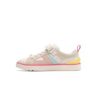 Clarks Childrens Oslo Bright K. Plat Oxford, White Combi, 29