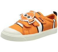 Clarks City Nemo K Basket, Toile Orange, 34 EU Large
