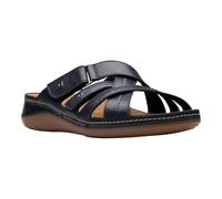 Clarks Claquettes Cecily pour femme, cuir noir, 7 Narrow