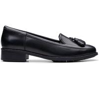 Clarks Clarks Black Havisham Edge Leather Tassle Loafers Black EU 37.5 (UK 4.5)