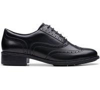 Clarks Clarks Black Leather Havisham Oak Shoes Black 3 EU 36
