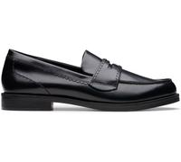 Clarks Clarks Black Leather Straven Edge Shoes Black EU 38 (UK 5)