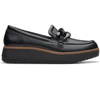 Clarks Clarks Black & Tan Trim Leather Zylah May Shoes Black & Tan Trim EU 41 (UK 7)