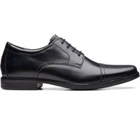Clarks Homme Howard Cap Shoes, Cuir Noir, 46 EU