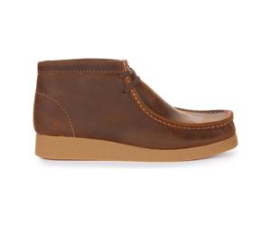 Clarks - Classique Wallabee Evo Botte Cire dAbeille Homme - Homme - Chaussures - Brun - Taille: 45 EU