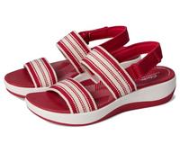 Clarks CloudSteppers Women's Arla Stroll Sandal, Cherry, 6.5 M US