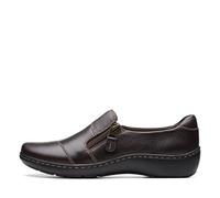 Clarks Collection, Oxford Femme, Cuir Marron foncé, 39.5 EU Larga