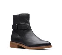 Clarks Cologne Strap bottillon pour femmes en cuir noir