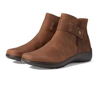Clarks Cora Rae Bottines pour femme, Cuir brun foncé., 37 EU