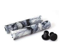 Clarks Cycle Systems C132 Poignées de Guidon en Caoutchouc, Blanc/Noir, 168 mm