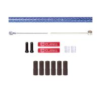 Clarks Cycle Systems Câble intérieur en acier inoxydable et câble de frein extérieur tressé pour route/VTT, avant et arrière, bleu
