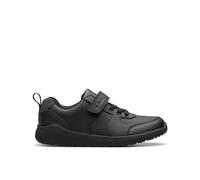 Clarks Daze Bright K Childrens Black Leather, 11.5