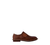 Clarks - Derbies en Cuir Croco - Femme - Chaussures - Brun - Taille: 36 1/2 EU