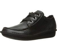 Clarks Derbies Funny Dream pour Femme, Cuir Noir, 41.5 EU