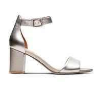 Clarks Deva Mae, Escarpins bride cheville Femme, Gris (Gris), 37 EU