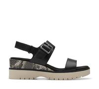 Clarks Diaz Rose Femme, Cuir combi noir, 6.5 Wide