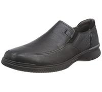 Clarks Homme Donaway Step Mocassin, Black Leather, 42 EU