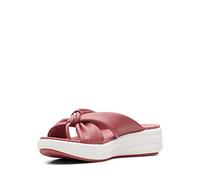 Clarks Drift Ave Wedge Sandal, Dusty Rose Synthetic, 7.5 Medium