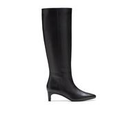 Clarks Edina Bottes hautes en cuir noir pour femme, Noir , 38 EU