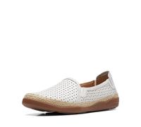 Clarks Elaina Ruby Chaussures pour femme, cuir blanc, 8.5 Wide