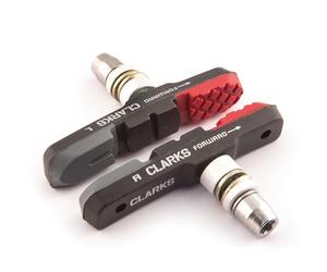 Clarks Elite Plaquettes de Frein MTB/Hybride avec Insert Triple composé, 72 mm
