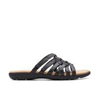 Clarks Elizabelle Rio pour femme, cuir noir, 37 EU