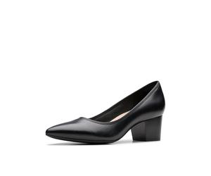 Clarks Ellanie Hope Womens Black Leather, 4.5