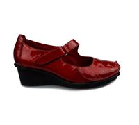 Clarks - Escarpin Slip-On en Cuir - Femme - Chaussures - Rouge - Taille: 38 1/2 EU